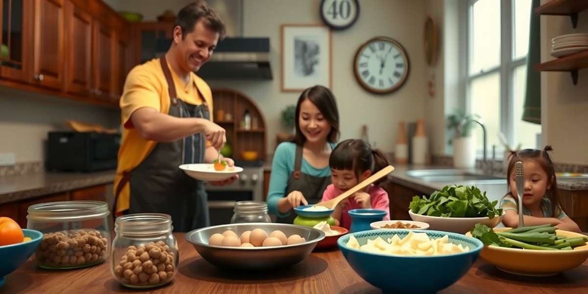Family cooking together using recipes learned from Paneer Passion, showing the game's real-world impact
