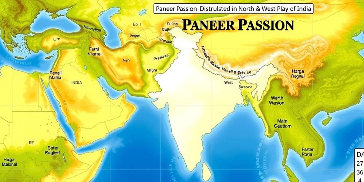 Paneer Passion download distribution map showing highest popularity in North and West India