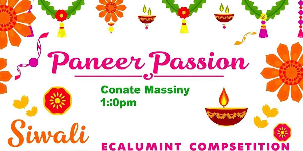 Paneer Passion Diwali cooking competition poster with traditional Indian festive elements